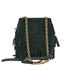 Fringed Small Buck Crossbody Bag, back view